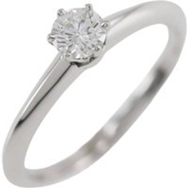 Womens Preloved Solitaire Diamond Ring Classic Design Wo - Silver - Grey - One Size