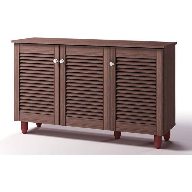 Stretton 3 Door Shoe Cabinet, Brown