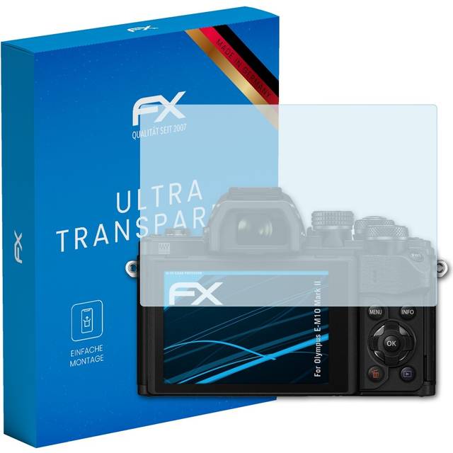 Atfolix 3x Screen Protector For Olympus E-m10 Mark Ii Clear