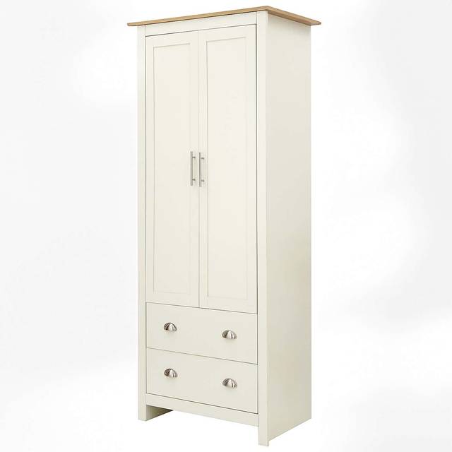 Lancaster 2 Door 2 Drawer Wardrobe - Cream - One Size