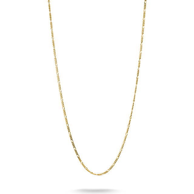 Thomas Sabo Charm necklace Figaro design gold-plated yellow gold coloured KE2329-413-39-L45V - yellow gold-coloured - 45 cm