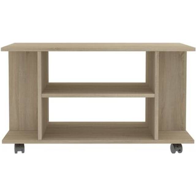 Vidaxl - tv Cabinet with Castors Sonoma Oak 80x40x45 cm Engineered Wood