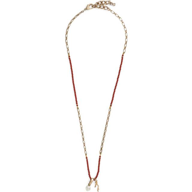 Dolce & Gabbana - gemstone-detail necklace - men - Brass/Acrylic Resin/Resin - One Size - Gold