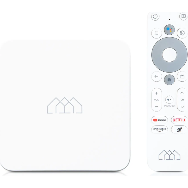 Homatics Box R Android TV Ultra 4K HD Mediaspelare (Chromecast, Google, Netflix, Disney Prime Video, Google Play Store, 4K UHD, HDR, 5GHz WiFi Dual Band, Bluetooth 5.0