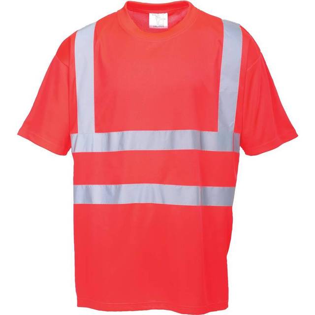 Portwest Hi Vis Short Sleeve T Shirt Red XL