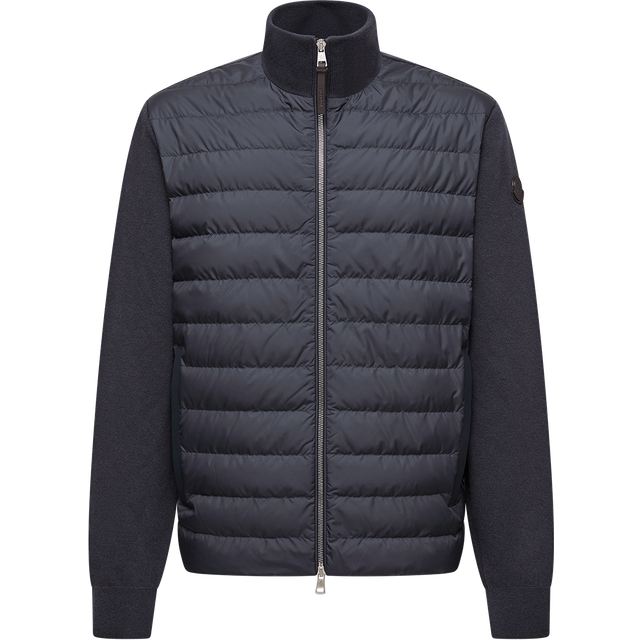 Moncler, Stickade tröjor & koftor, Herr, L, Kofta med duninsats