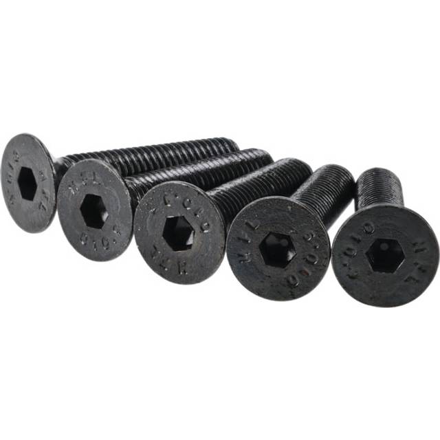 R-tech m6 x 16 hex socket countersunk screws steel black - pack of 100 337421