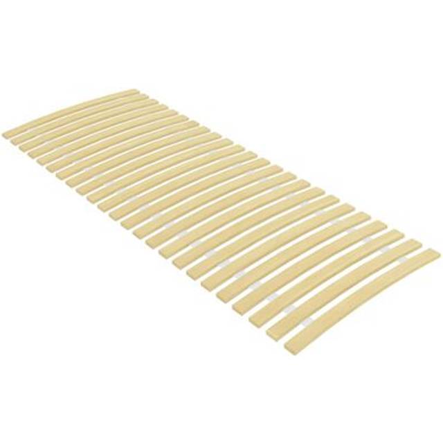 vidaXL Slatted Bed Base with 24 Slats 80x200 cm - Brown