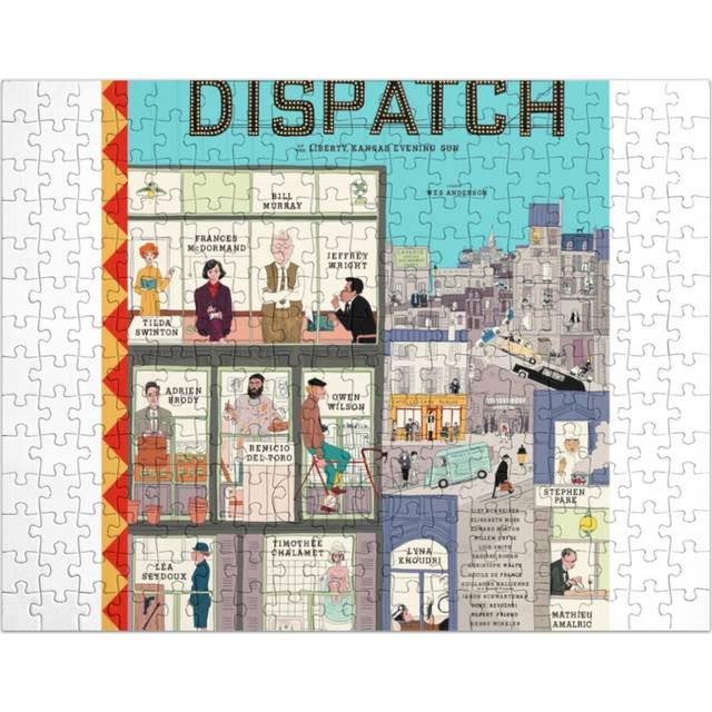 (The French Dispatch Liberty, Kansas Evening Sun Poster=6018) Jigsaw Puzzle Wooden 300-Piece for Adults Kids Seniors- Home Decor Family Activity Game