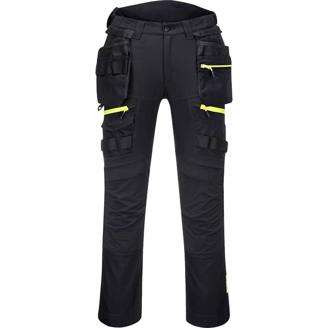 Portwest DX4 Detachable Holster Pocket Trouser - Black - 32 Short