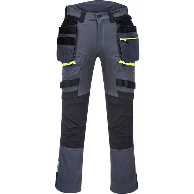 Portwest DX4 Detachable Holster Pocket Trouser - Metal Grey - 28