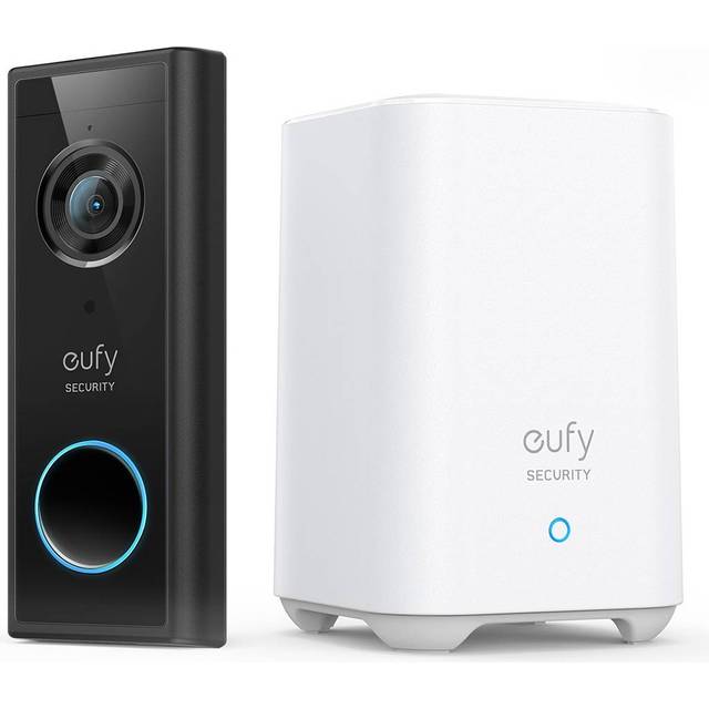 Eufy Security Video Doorbell - Sats med dörrklocka - trådlös - Wi-Fi - 2.4 Ghz