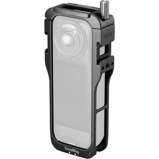 SmallRig X5 Cage for Insta360 X5 with Silicone Lens Cover & Noise-Reducing Windshield Foam w Cold Shoe for mic or Lights -5195 - Pre Sale Cage 5195