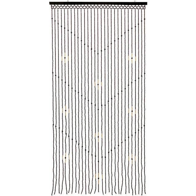 JVL Tuscany Hanging Wooden Beaded Door Curtain 90x180cm Arrows, Multi