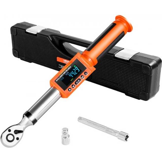 VEVOR Digital momentnyckel 3/8 tums fattning 0-99.57 lbf-ft / 0-135 Nm 72 tänder