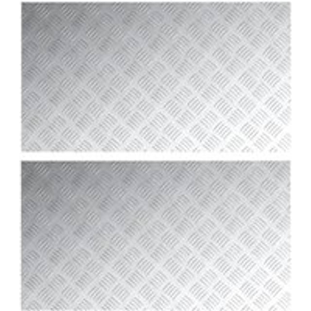 Aluminium Checker Plates 2 pcs Anti-Slip 90x50 cm vidaXL