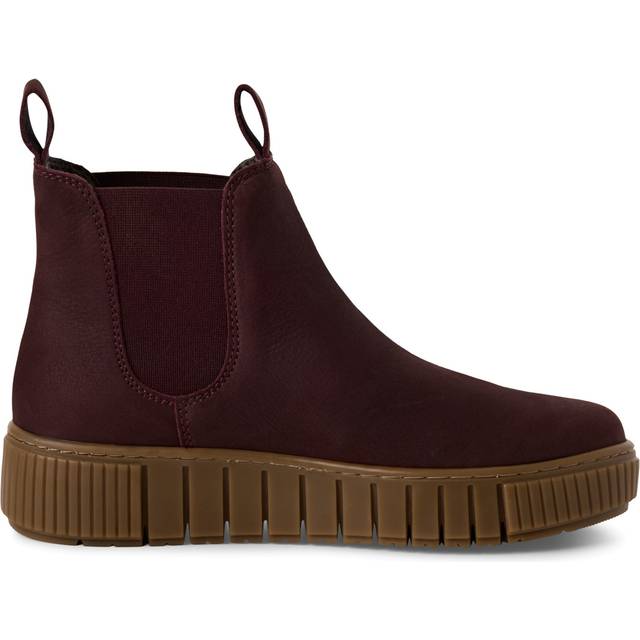 Tamaris Bordeaux Leather Chelsea Ankle Boots - Burgundy - 6.5