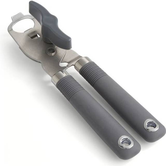 Can Opener with Soft Grip Handle - Grey