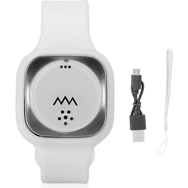 Ultrasonic Mosquito Repellent Bracelet Eelectronic Anti Mosquito Wristband for OutdoorWhite vit