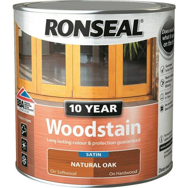 Ronseal 10 Year Wood Stain Natural Oak 250ml