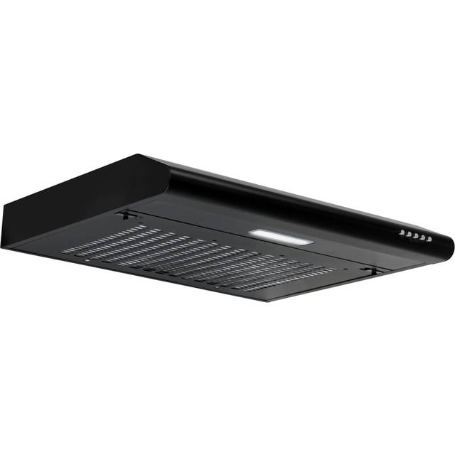 Baridi 60cm Visor Cooker Hood Extractor Fan for Undercabinets,  Black - DH107