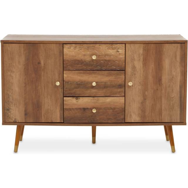 Interiors by Premier Sideboard Frida 3 Drawers Light Walnut
