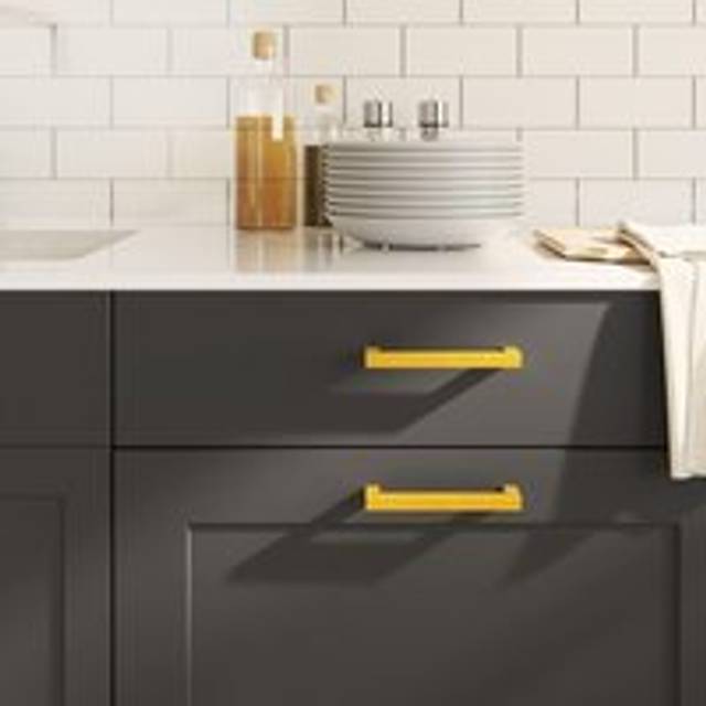 Cabinet Handles 10 pcs Gold 128 mm Stainless Steel - One Size