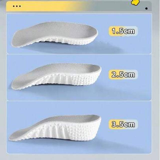 SHEIN 3/4 Height Increase Insole For Men And Women, Invisible Half Pad Heighten Insole, Not Tiring For Sports Shoes