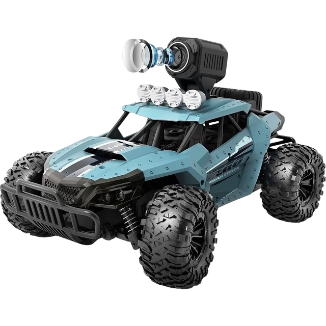 2 Batteries Deerc De36w Wifi Rc Car Camera Hd 720p Fpv Rc Car Toys For Children Rc Trucks(blue)