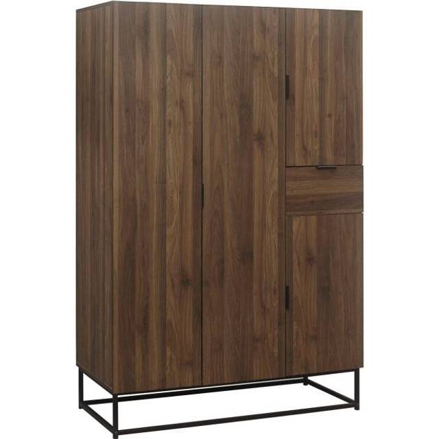 Birlea Houston 4 Door Wardrobe Walnut Wardrobe