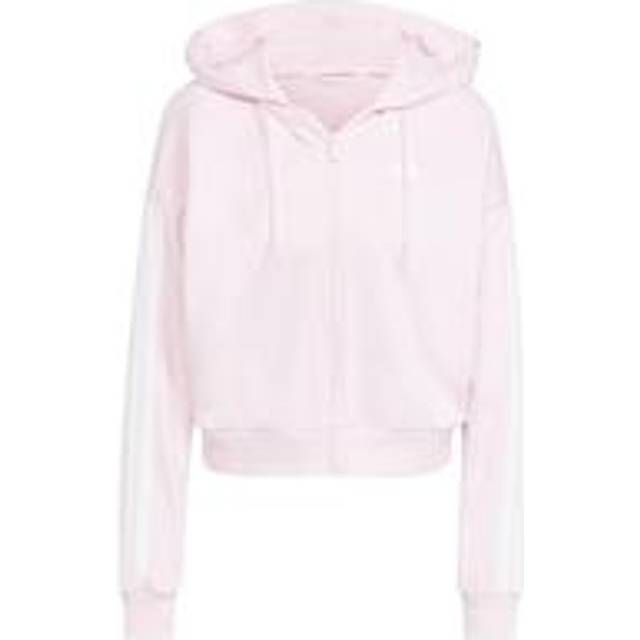 Women's zip-up hoodie adidas Essentials 3-Stripes - Rose