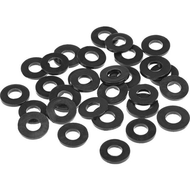 Rubber flat washers, 5mm inner diameter 11mm od 1.2mm thick 30pcs