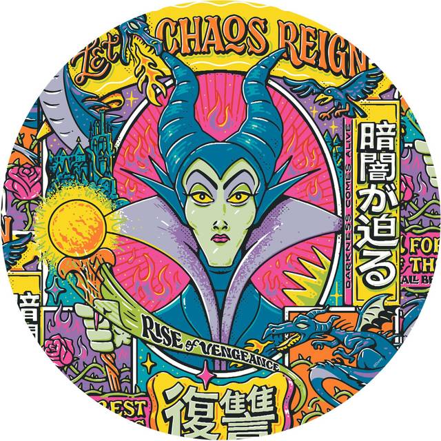 Ceaco - Disney - Villains - Maleficent - 500 Piece Round Jigsaw Puzzle