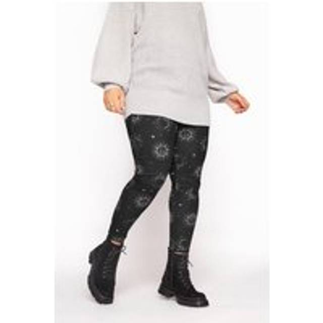 Printed Leggings - Black - 16