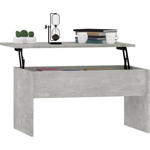 vidaXL Coffee Table Concrete Grey 80x50.5x41.5 cm Engineered Wood