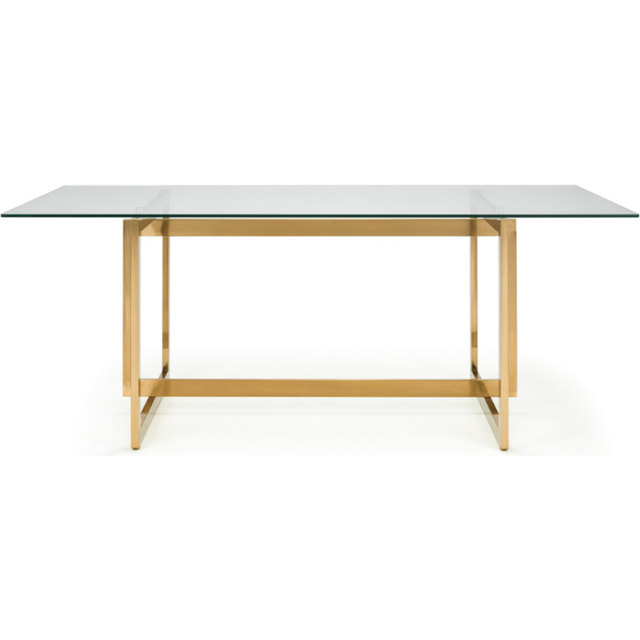 Julian Bowen Minori 4 Seater Dining Table - Clear