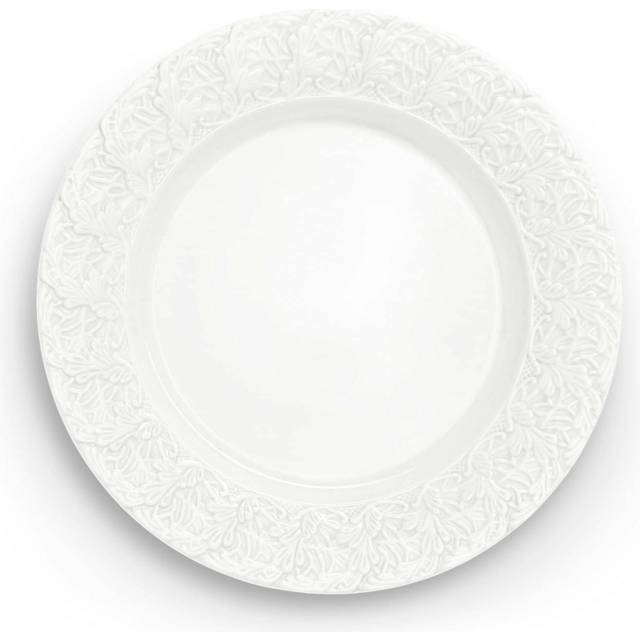 Lace Plate 25 cm, White