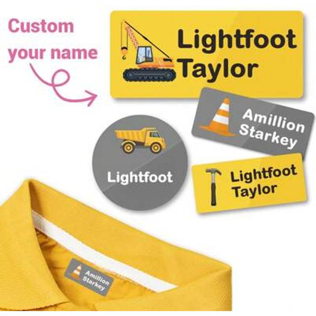 SHEIN 89pcs No Ironing, Washable, Custom Name Labels For Clothing Labels For Camp, Personalized Name Stickers For Water Bottles Labels Daycare Reusable, Clo