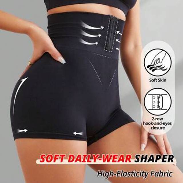 SHEIN Flarixa Seamless Tummy Control Faja Shapewear Shorts Bottom Waist Cincher Trainer Body Shaper Boxer Briefs Firm Compression Butt Lift Panties