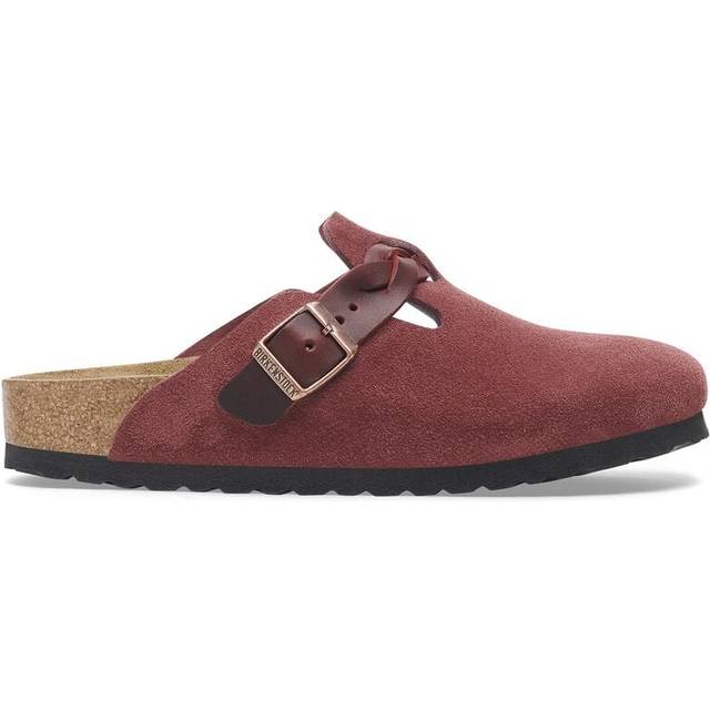 Birkenstock Womens Boston Clogs Braided Zinfandel Red, 3