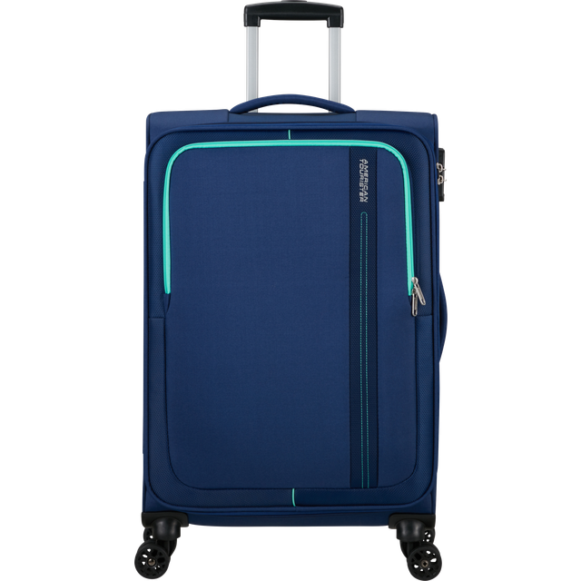 American Tourister Sea Seeker Spinner 68 Medium Soft Suitcase - Deep Blue - Navy