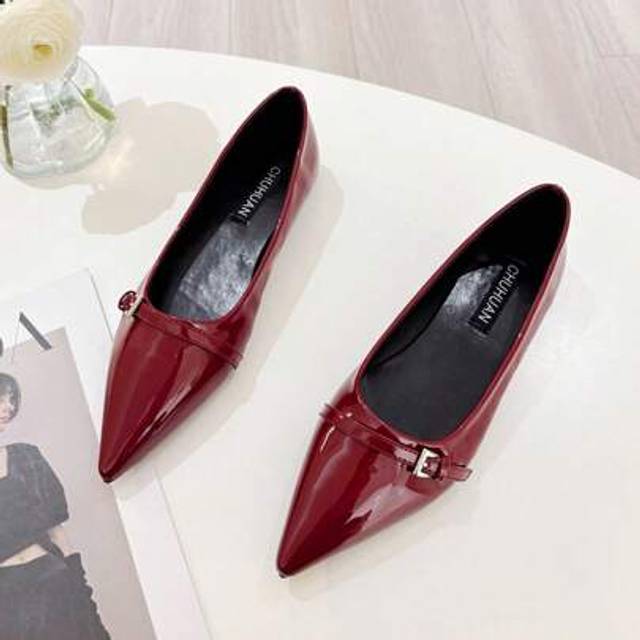 SHEIN Pointy Toe Flat Shoes, Slip-On Casual Loafers, Versatile Commute Wear, Plus Size 41-43