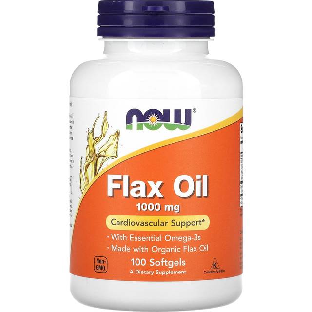 NOW Foods  Flax Oil  1 000 mg  100 Softgels