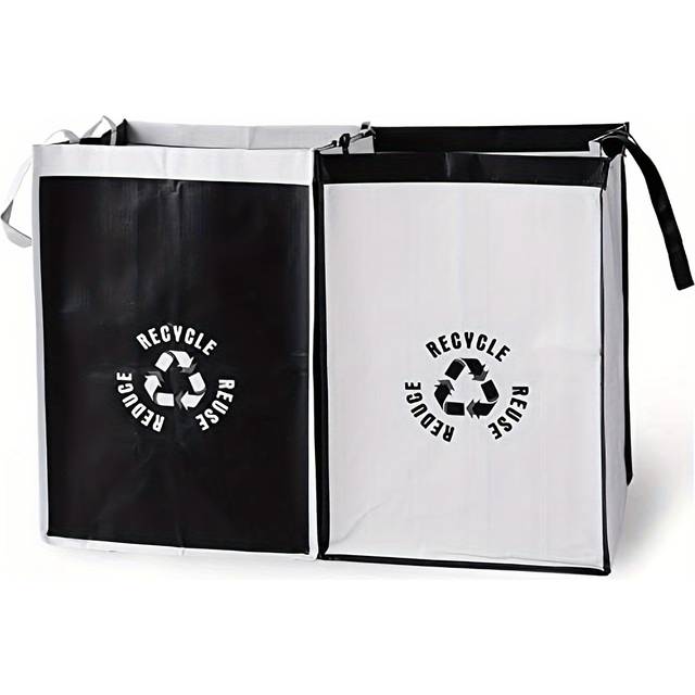 TEMU 2/4pcs, Recycling Trash Can Bags Are Suitable For Kitchen And Household Garbage Sorting Boxes, Waterproof Baskets, And Compartments, Household Gadgets, Cleaning Supplies