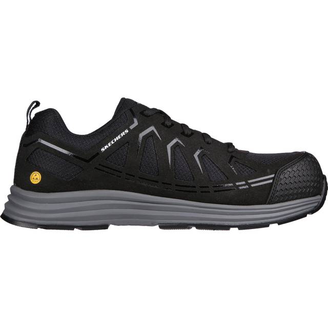 Skechers Malad II Black Trainer Shoes for Men - Size 8