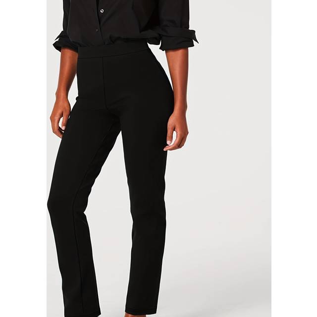 TEMU Plus-size Stretchy Straight-leg Pants