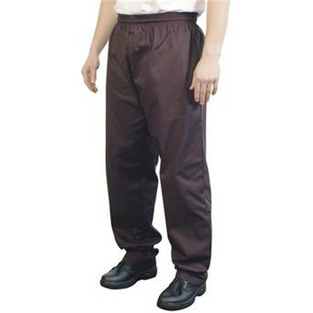 (2XL, Black) BonChef Baggy Mens Chef Trousers
