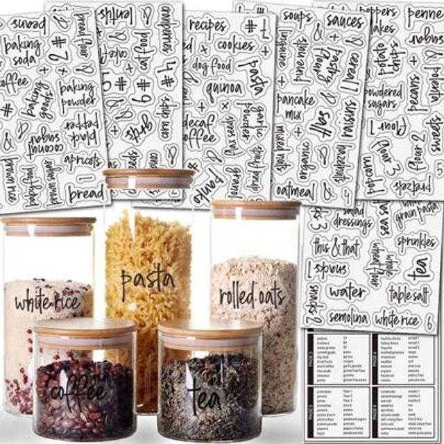 SHEIN 158pcs Kitchen Labels The Home Edit Labels Seasoning Labels For Containers Organization Stickers