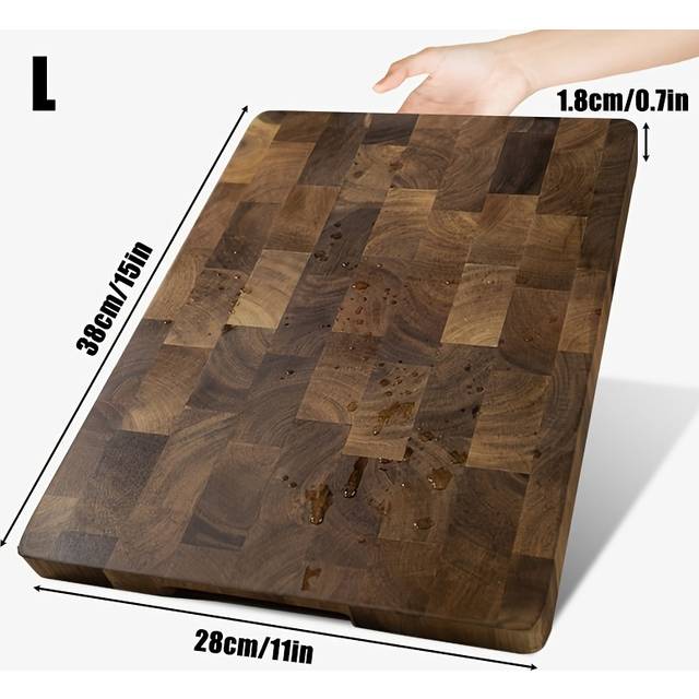 TEMU Upgraded Large Cutting Board, Premium Wooden Cutting Board Set, , Durable , Suitable For Meat, Cheese, Bread, Vegetables, Fruits, Utensils, Is The Perfect Family Gift For Home And Dorm