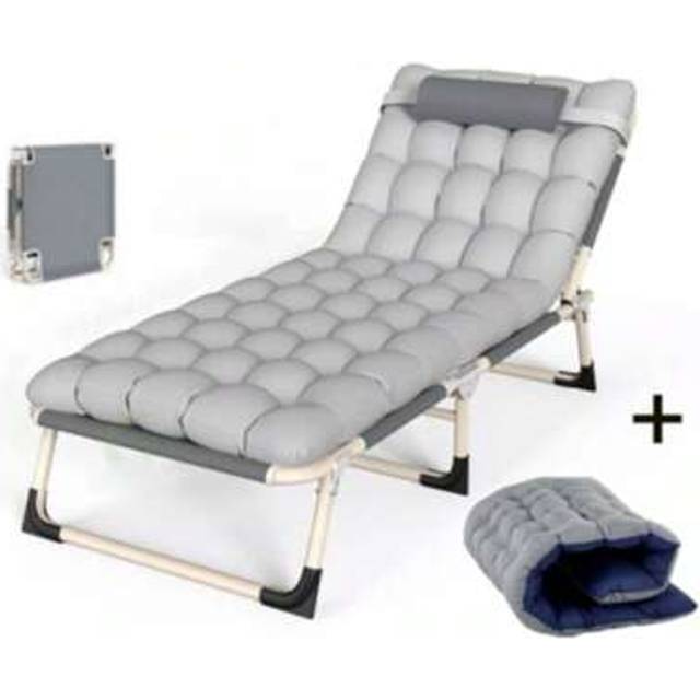 SHEIN Heavy Duty Single Folding Bed Camping Travel Guest Lightweight With Mat